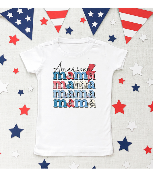 American Mama Women's Graphic T-Shirt.