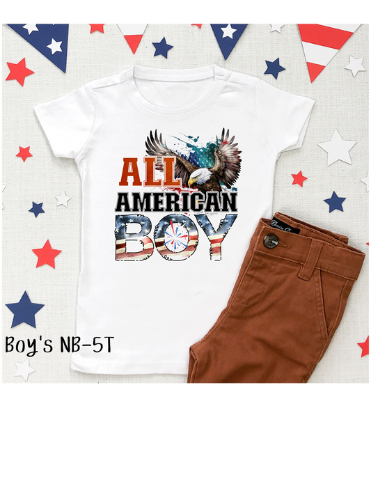 All American Boy Kid's Graphic T-Shirt