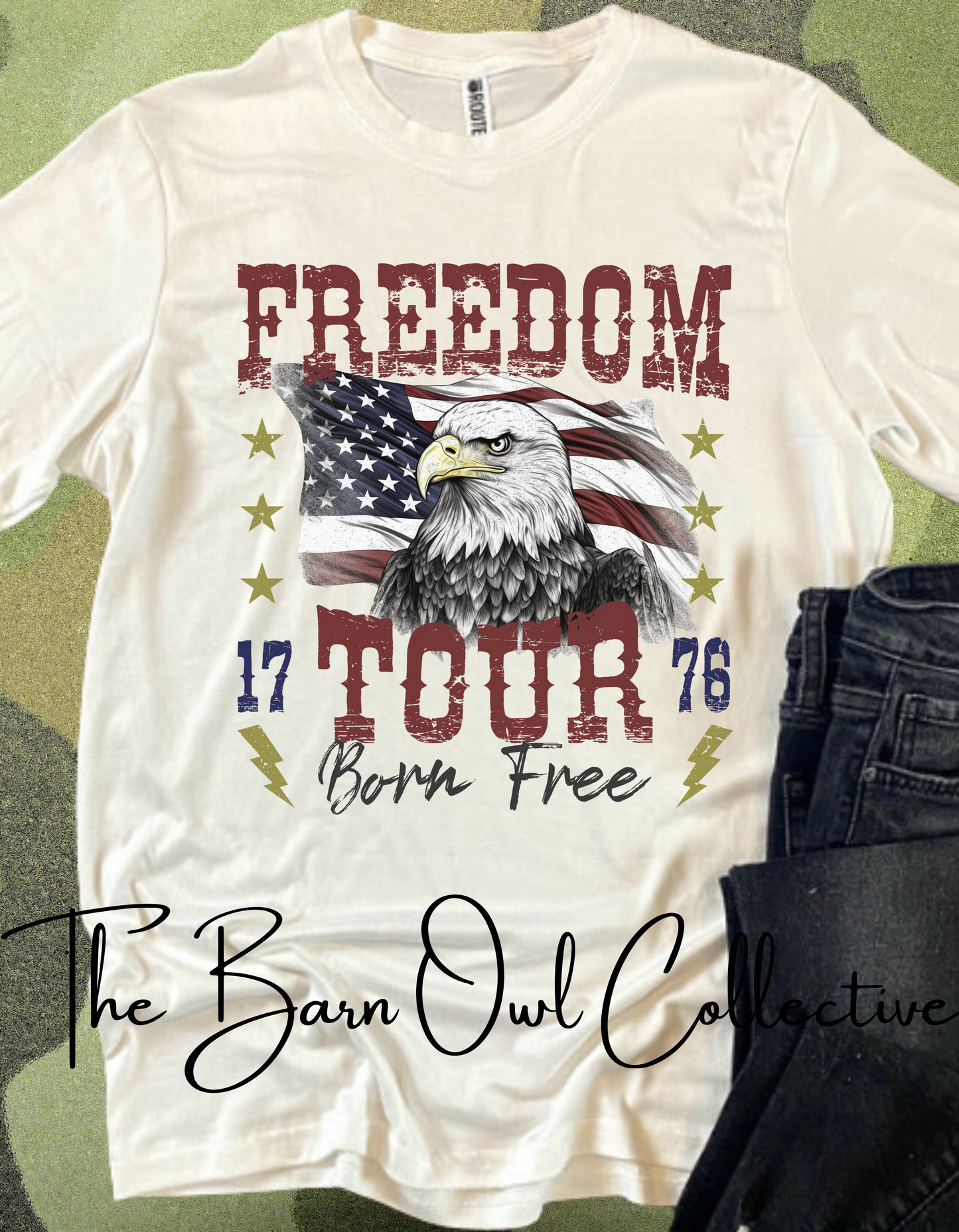 Eagle Freedom Tour Unisex Crewneck T-hemp