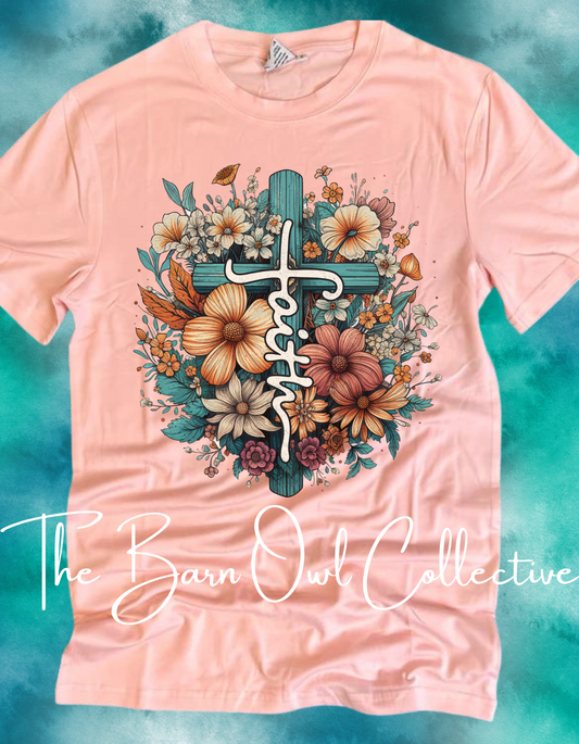 Bloom Faith Spring Crewneck T-Shirt