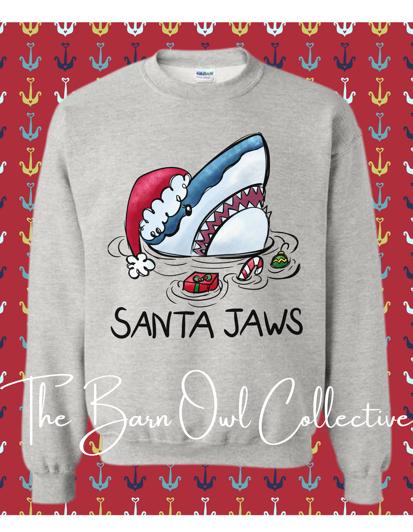 Santa Jaws Christmas Crewneck