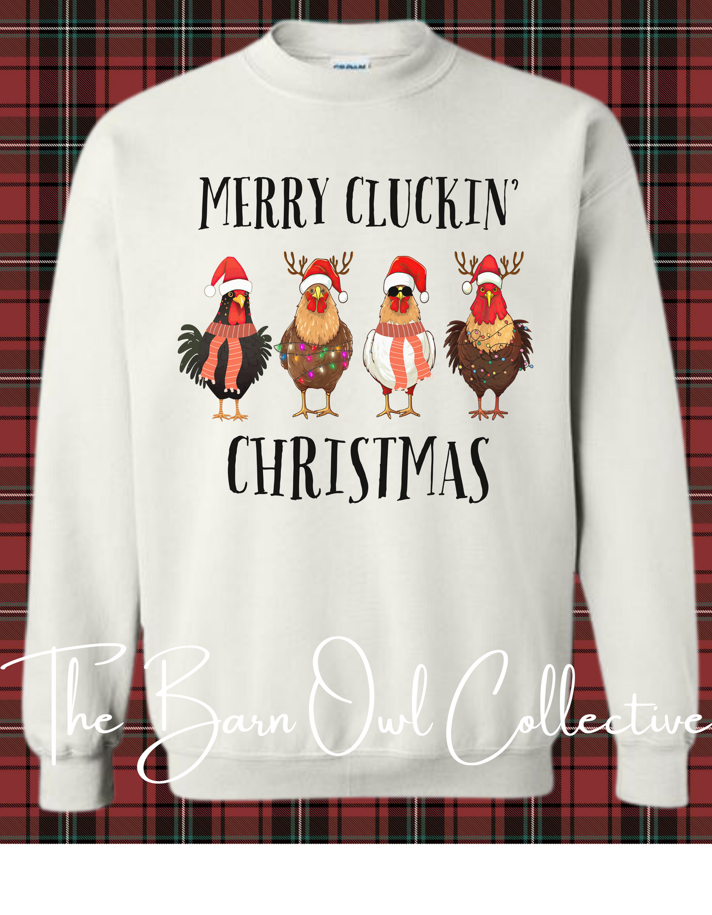 Merry Cluckin' Christmas Crewneck Sweatshirt
