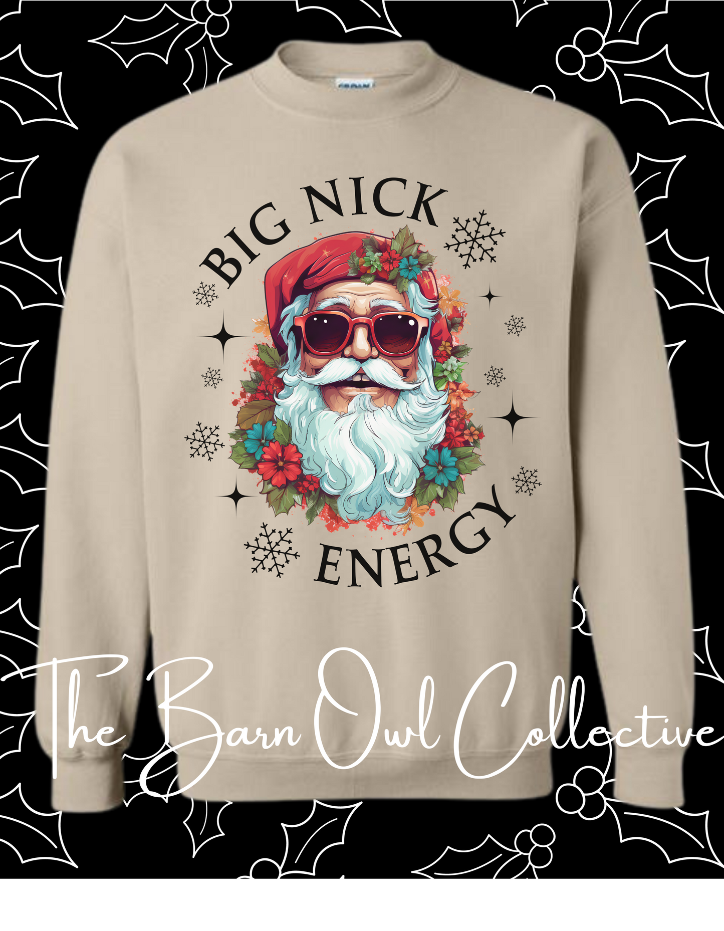 Big Nick Energy Crewneck Sweatshirt The Barn Owl Collective