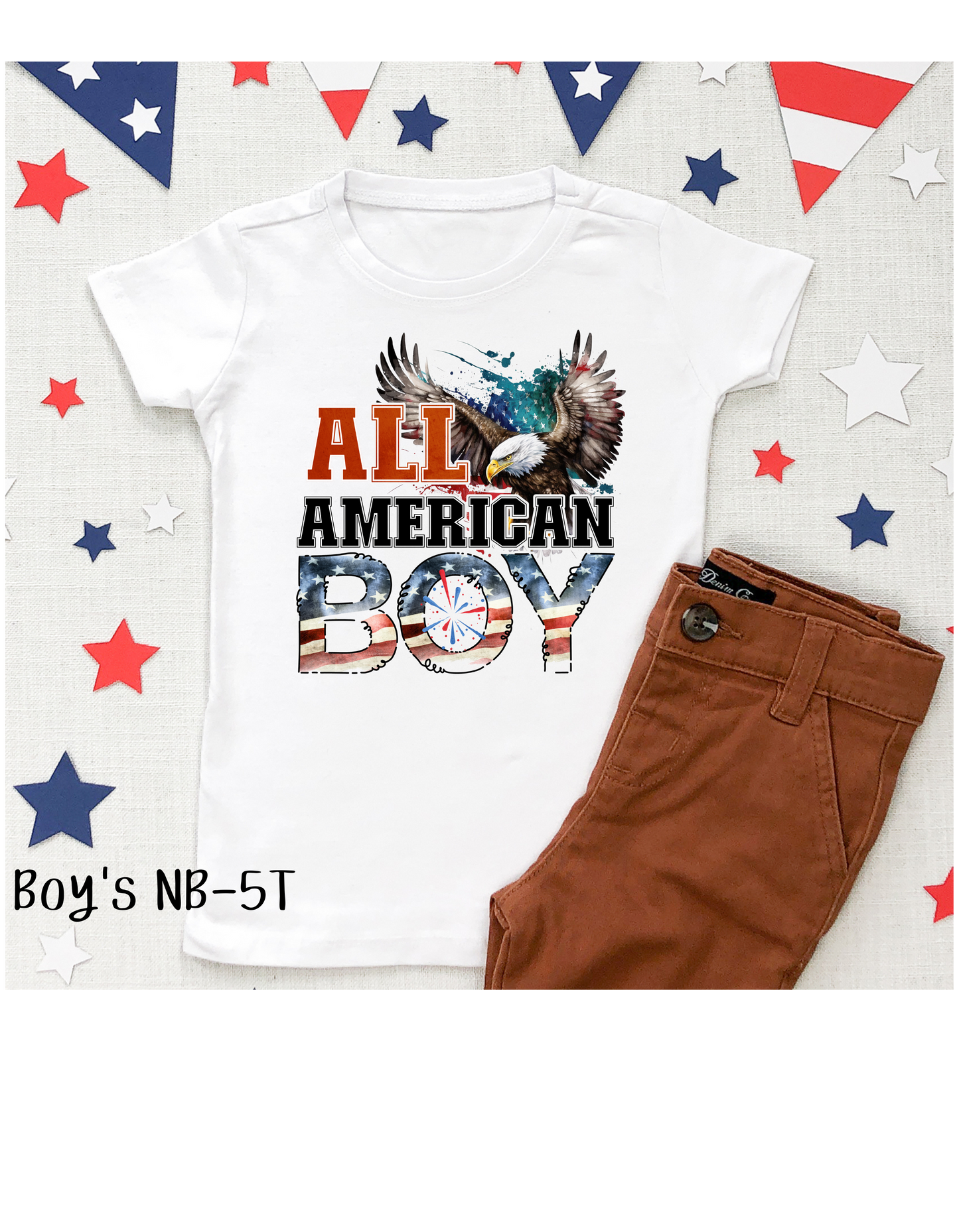 All American Boy Kid's Grafiese T-hemp