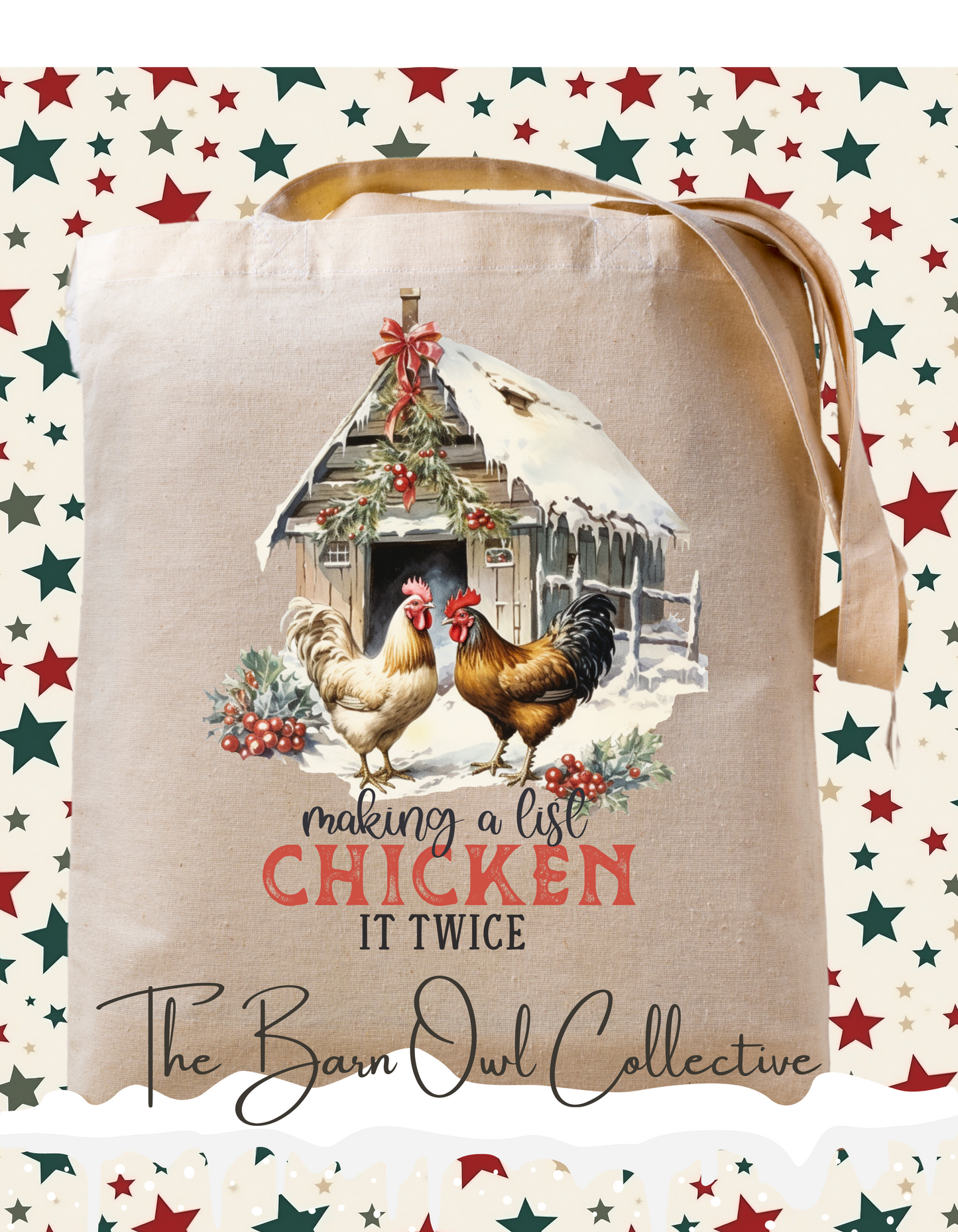 Making A List & Chicken It Twice Tote Bag