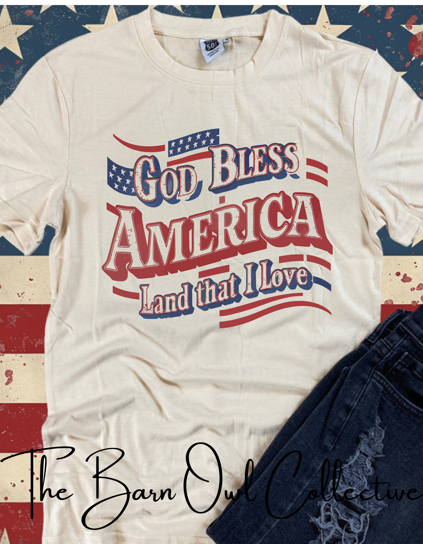 God Bless America Unisex Crewneck T-Shirt