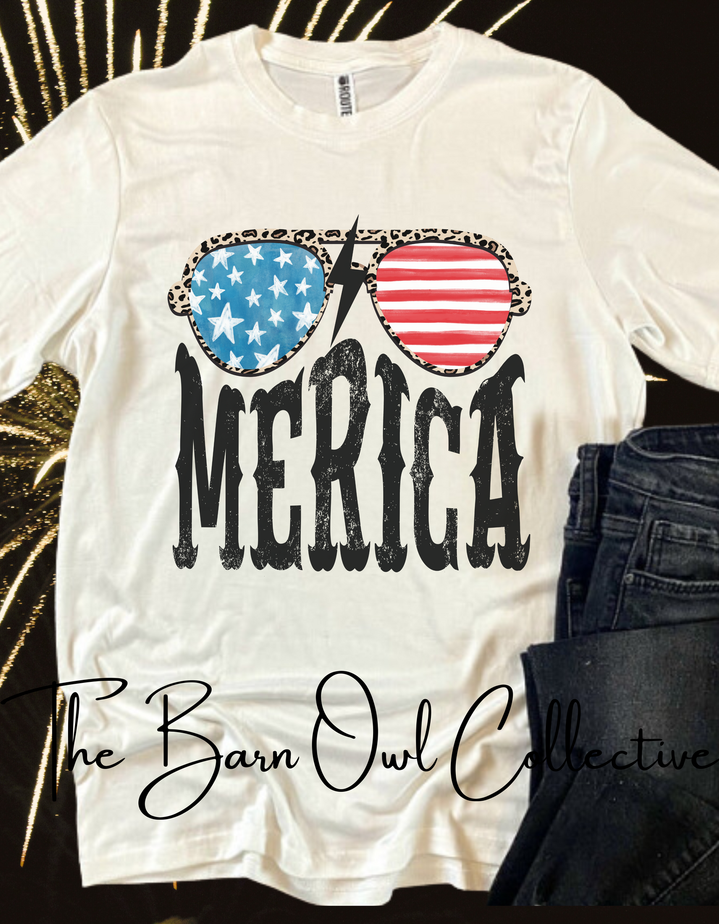 Merica Rocker Vintage Graphic T-Shirt