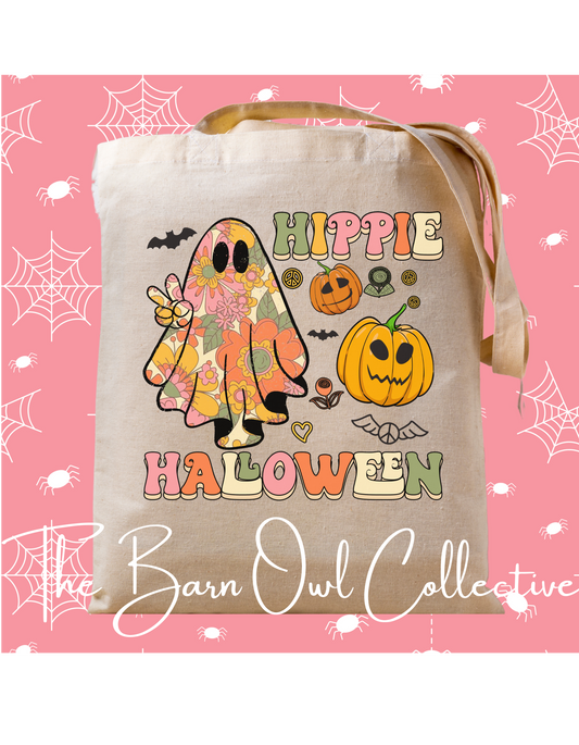 Hippie Halloween Tote Bag