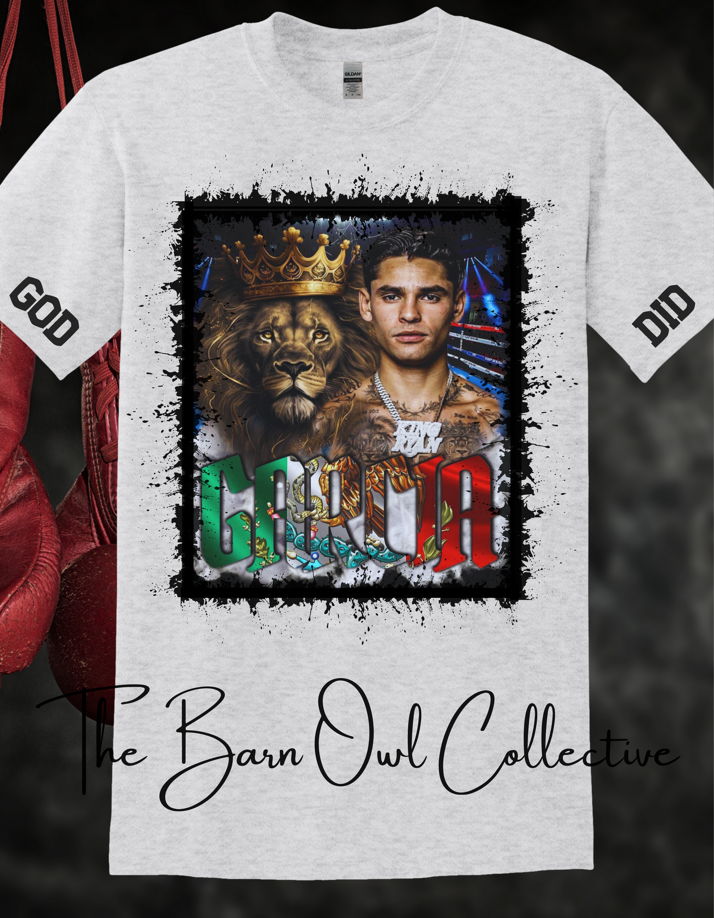 Ryan Garcia GOD DID Boxing Graphic T-Shirt