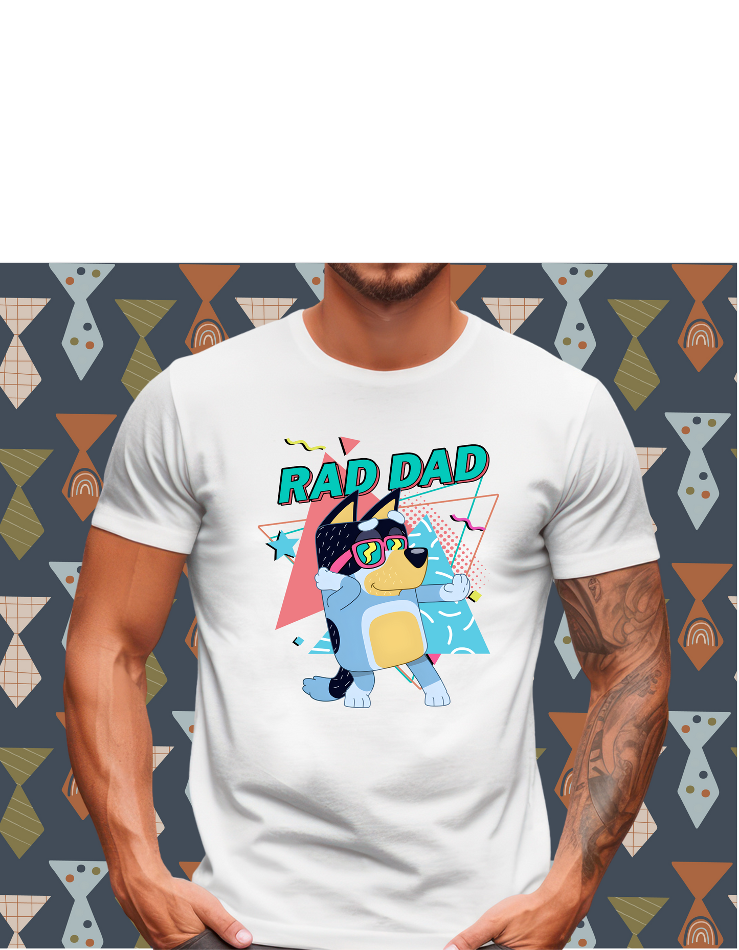 Rad Dad Bluey Father's Day Graphic T-Shirt