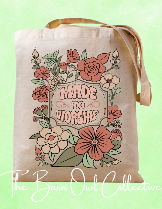 Made To Worship Canvas Tote Bag