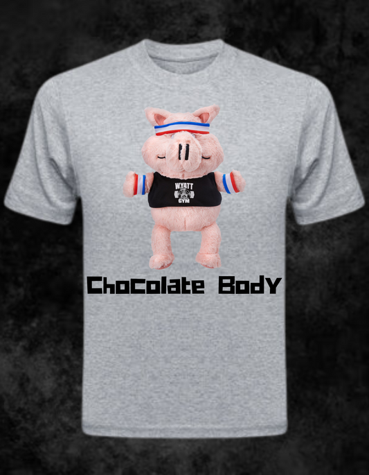 "Huskus The Pig Chocolate Body WWE T-Shirt"