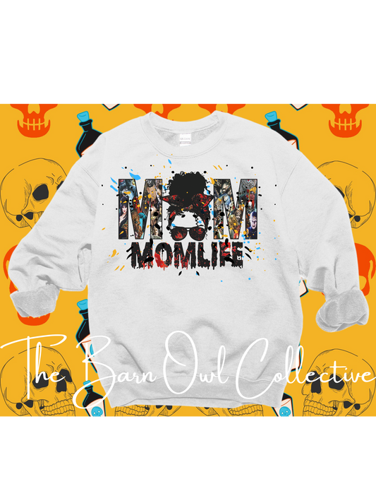 Mom Life Horror Crewneck Sweatshirt