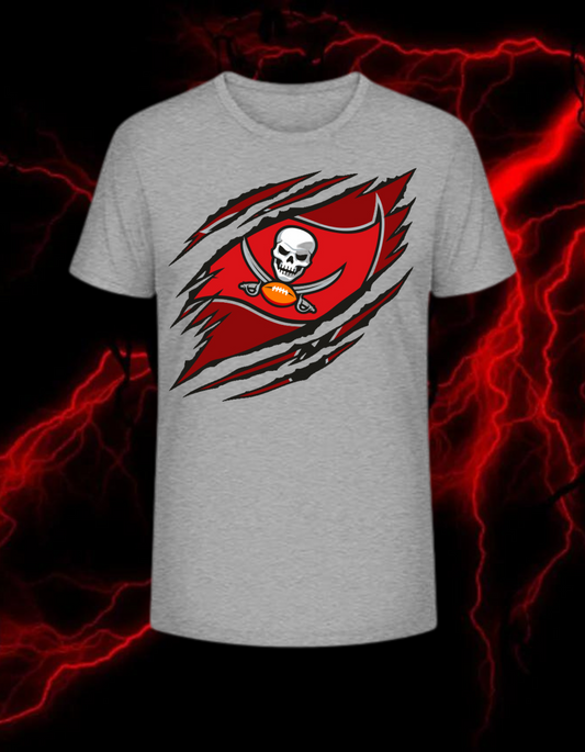Tampa Bay Buccaneers Ripped Logo T-Shirt